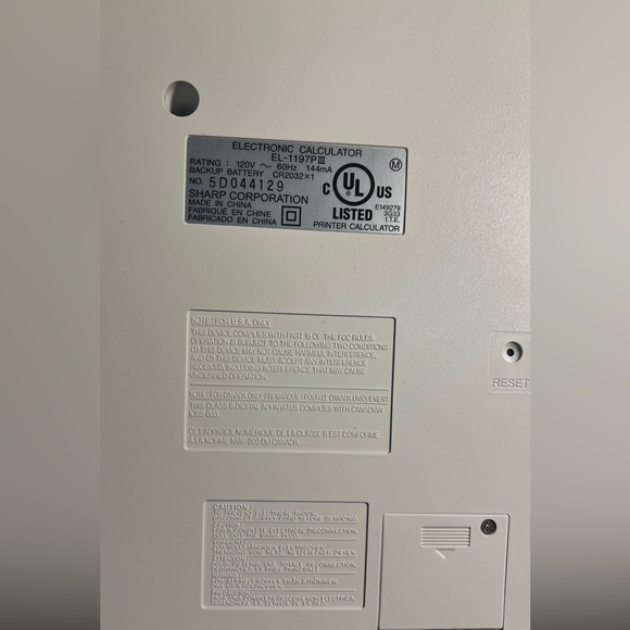 COPY - Sharp EL-1197PIII Printing Calculator ~ Works Great and Tested x✨ - Picture 5 of 5